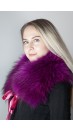 Violet-lilla Finnraccoon fur collar-neck warmer